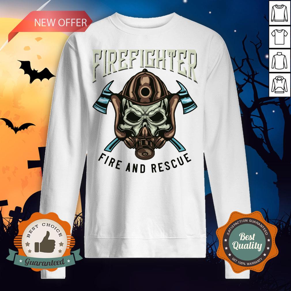 Halloween Firefighter Rescue Fire And Rescue Shirt - Image 5