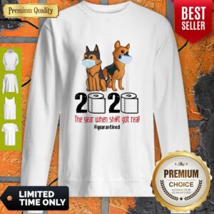 Alternative view of Nice Kunming Wolfdog Face Mask 2020 The Year When Shit Got Real Quarantined Shirt