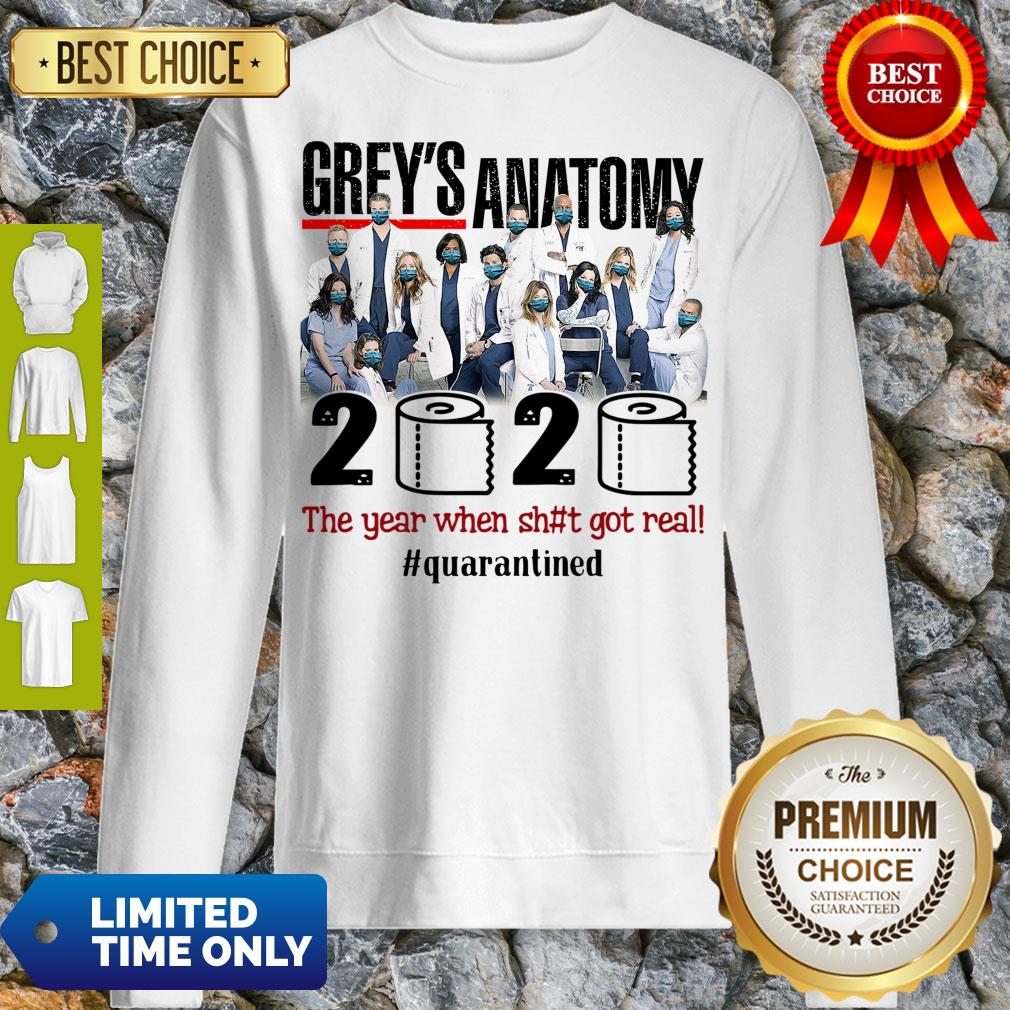 Official Grey’s Anatomy 2020 The Year When Shit Got Real #Quatantined Shirt - Image 5