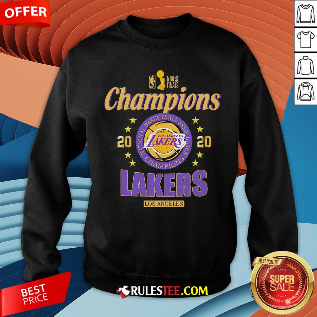 2020 Los Angeles Lakers National Basketball Association Champions Shirt - Image 5