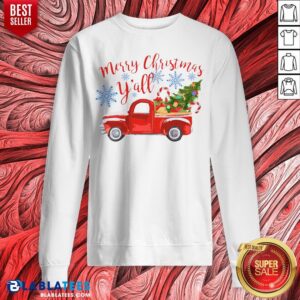 Alternative view of Hot Truck Merry Christmas Y’all Shirt