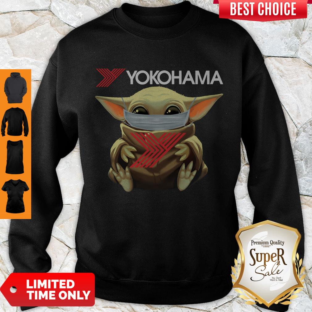 Official Baby Yoda Face Mask Yokohama Shirt - Image 3