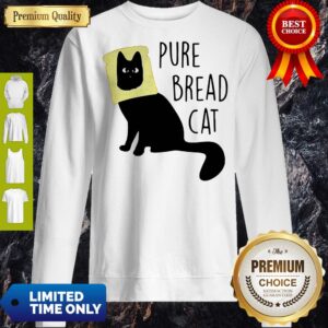Alternative view of Top Pure Bread Cat Funny Shirt