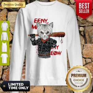 Alternative view of Awesome Negan Cat Eeny Meeny Miny Meow Shirt
