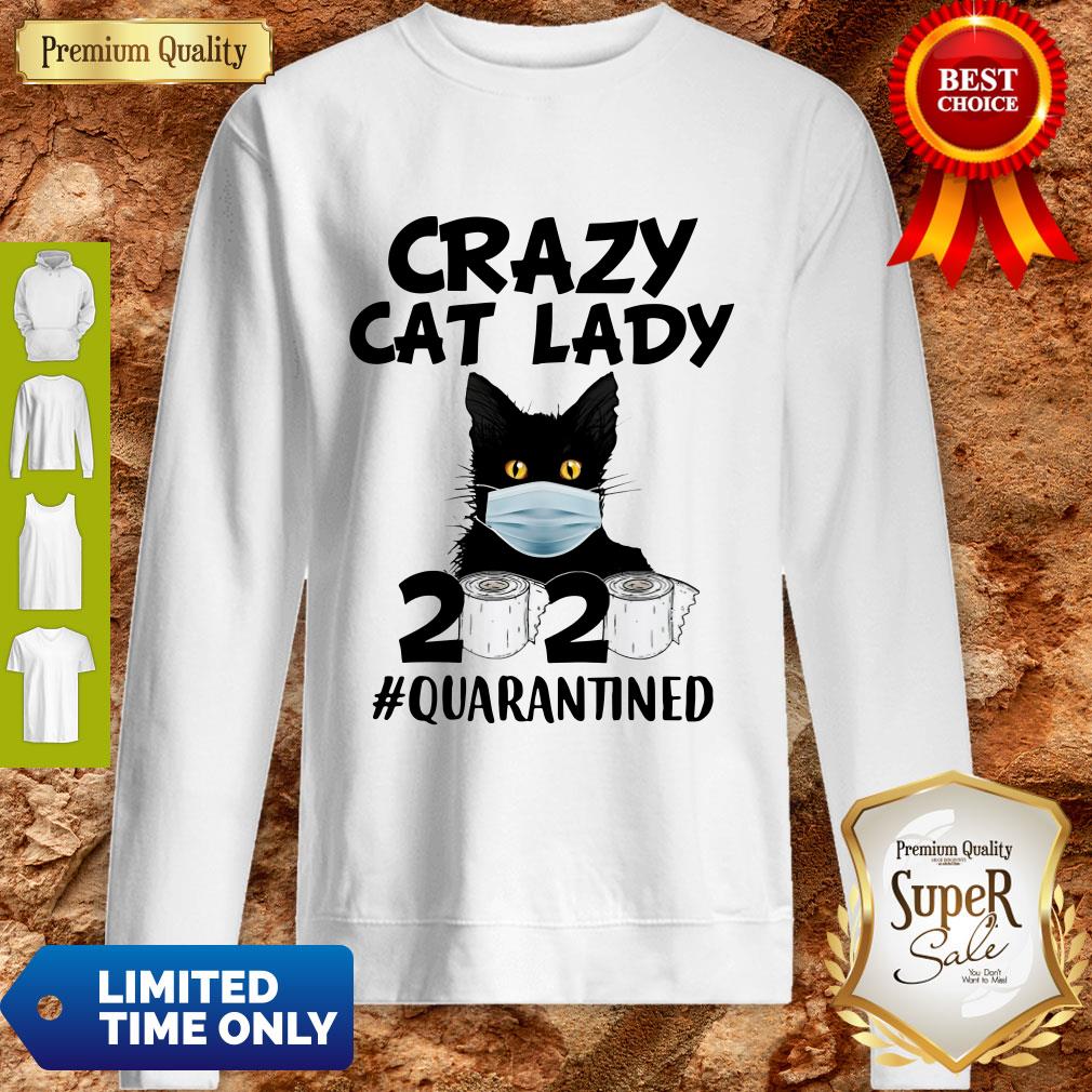 Official Crazy Cat Lady 2020 #Quarantined Shirt - Image 2