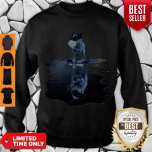 Alternative view of Nice Australian Cattle Dog Mask Reflection Water Mirror Shirt