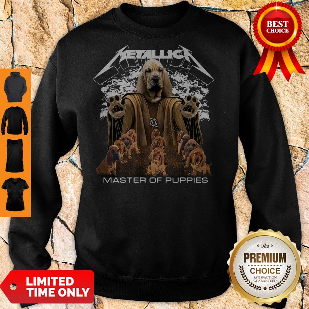 Premium Metallica Basset Hound Master Of Puppies Shirt - Image 2