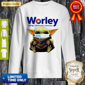 Alternative view of Good Baby Yoda Mask Worley Energy Coronavirus Shirt
