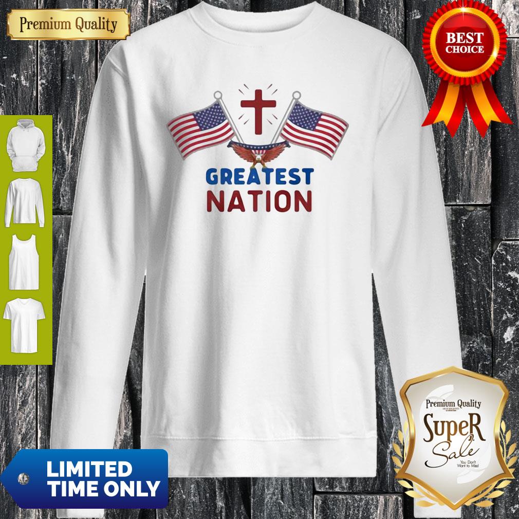 Independence Day Eagle Greatest Nation Flag America Shirt - Image 5