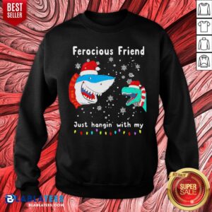 Alternative view of Awesome Christmas Ferocious Friend Just Hangin' With My Shirt