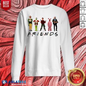 Alternative view of Lovely Ralphie Brooke Nieter Elf Chevy Chase Grinch Face Friends Christmas Shirt
