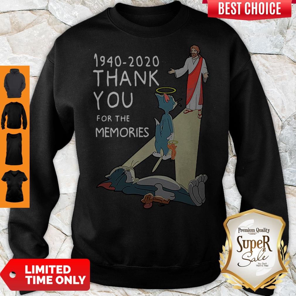 Good Jesus 1940-2020 Thank You For The Memories Tom And Jerry Shirt - Image 5