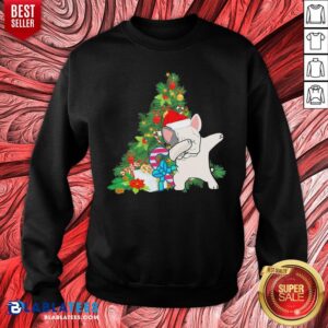 Alternative view of Funny Pug Dabbing Santa Christmas Tree Shirt
