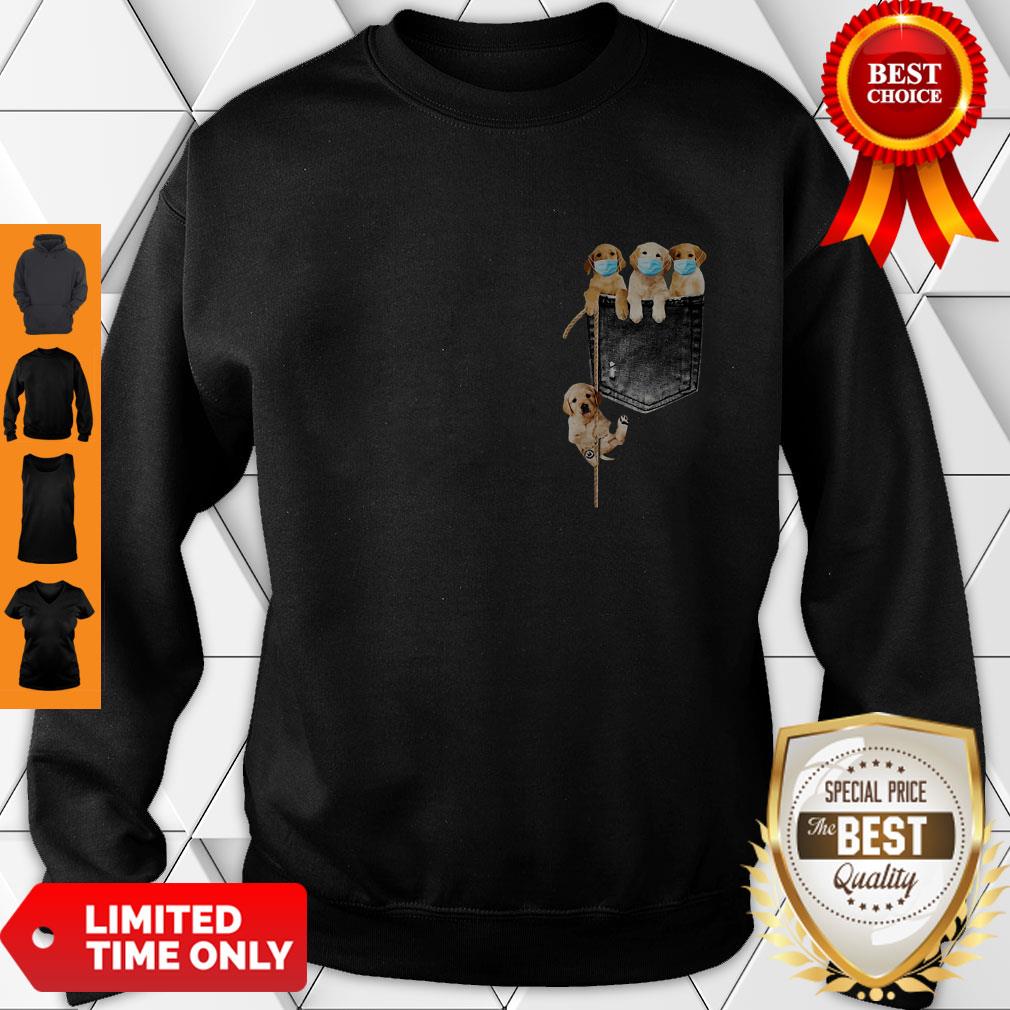 Good Golden Retrievers Mask In Pocket Shirt - Image 5