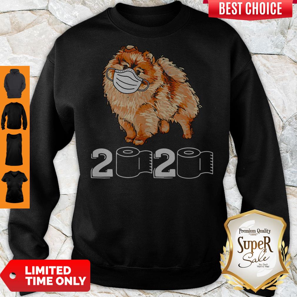 Premium Pomeranian Mask 2020 Toilet Paper Shirt - Image 4