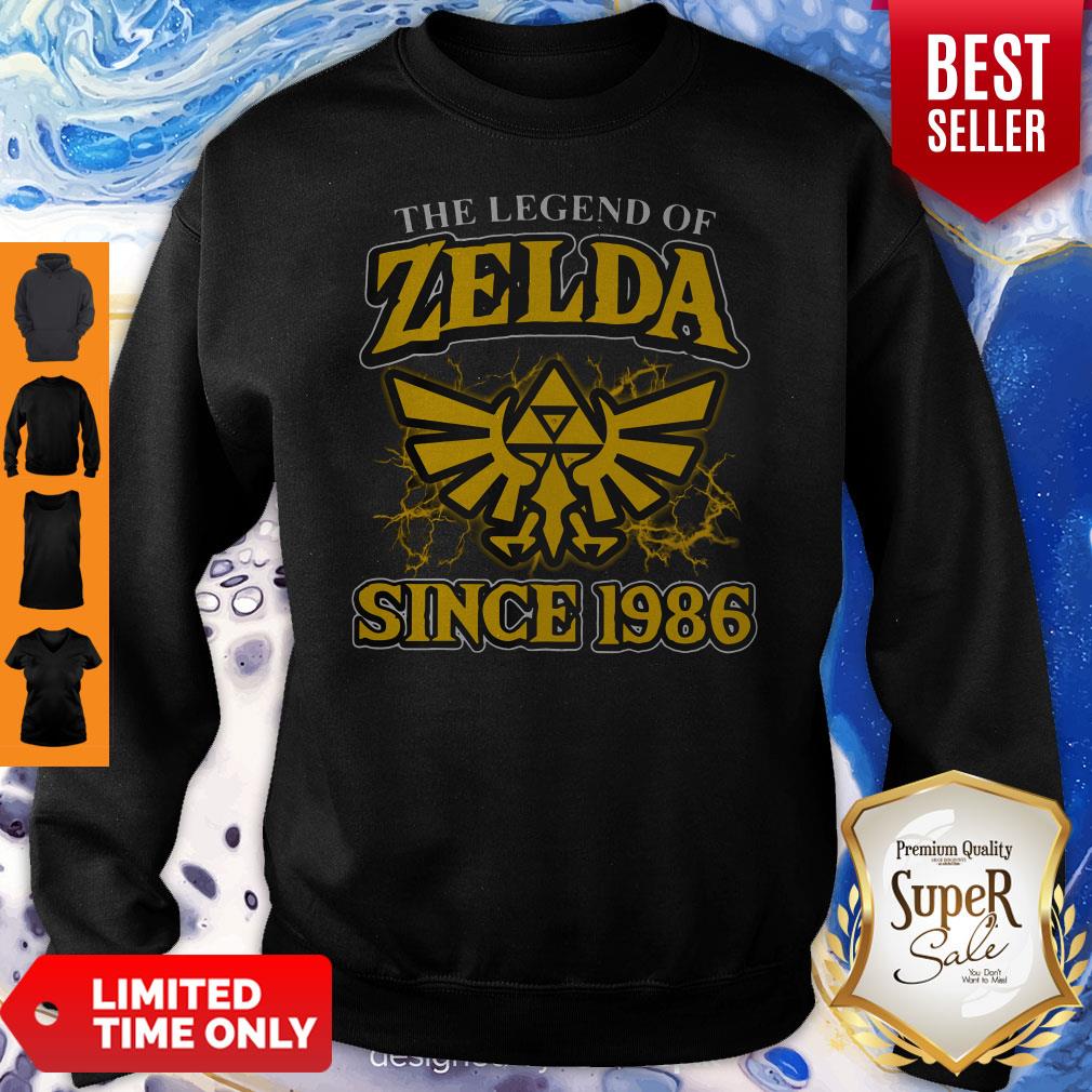Official The Legend Of Zelda Social Distance Since 1986 Shirt - Image 3