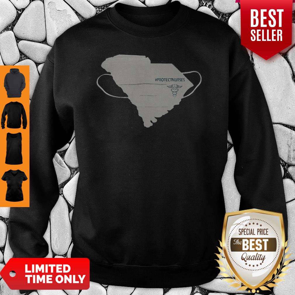 South Carolina Protect Nurses Face Mask Coronavirus Shirt - Image 5
