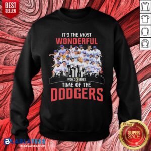 Alternative view of Top It’s The Most Wonderful World 2020 Series Time Of The Dodgers Shirt