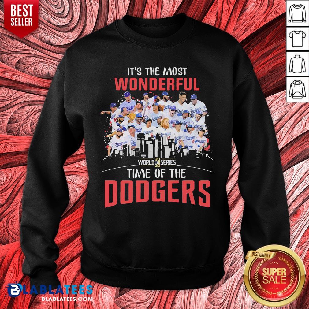 Top It’s The Most Wonderful World 2020 Series Time Of The Dodgers Shirt - Image 2