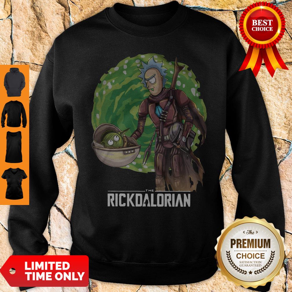 The Rickdalorian Baby Yoda And Rick Morty Shirt - Image 5