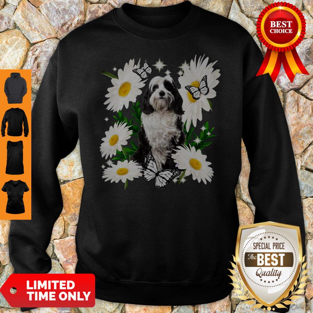 Official Tibetan Terrier Daisy Flower Classic Shirt - Image 5