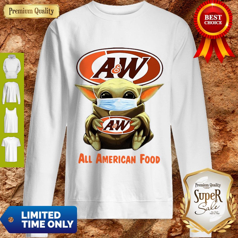 Baby Yoda Mask A&W Restaurants All American Food Coronavirus Shirt - Image 3