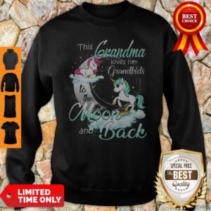 Alternative view of Top The Grandma Loves Her Grandkids To The Moon And Back Shirt