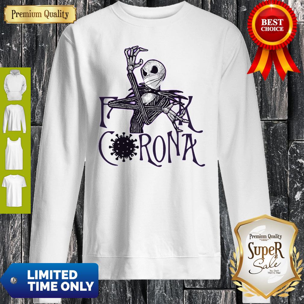 The Nightmare Before Jack Skellington Fuck Coronavirus Shirt - Image 5
