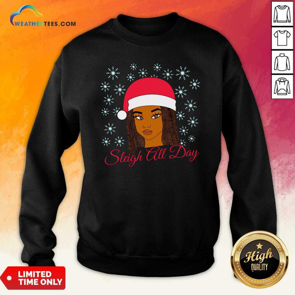 Original Christmas Melanin Sleigh All Day Shirt - Image 2