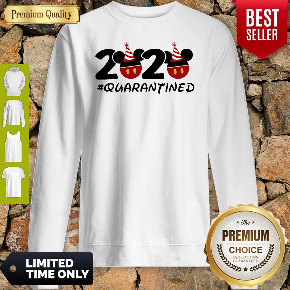 Pretty Disney Mickey Mouse 2020 #Quarantined Coronavirus Shirt - Image 5