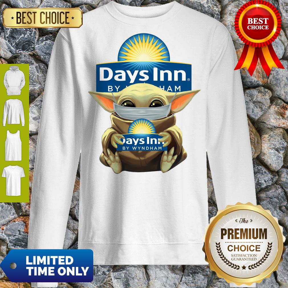 Pretty Baby Yoda Mask Hug Days Inn By Wyndham Shirt - Image 2
