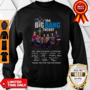 Alternative view of Pretty The Big Bang Theory Thank You For The Memories Shirt
