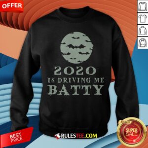 Alternative view of Funny 2020 Is Driving Me Batty Halloween Shirt