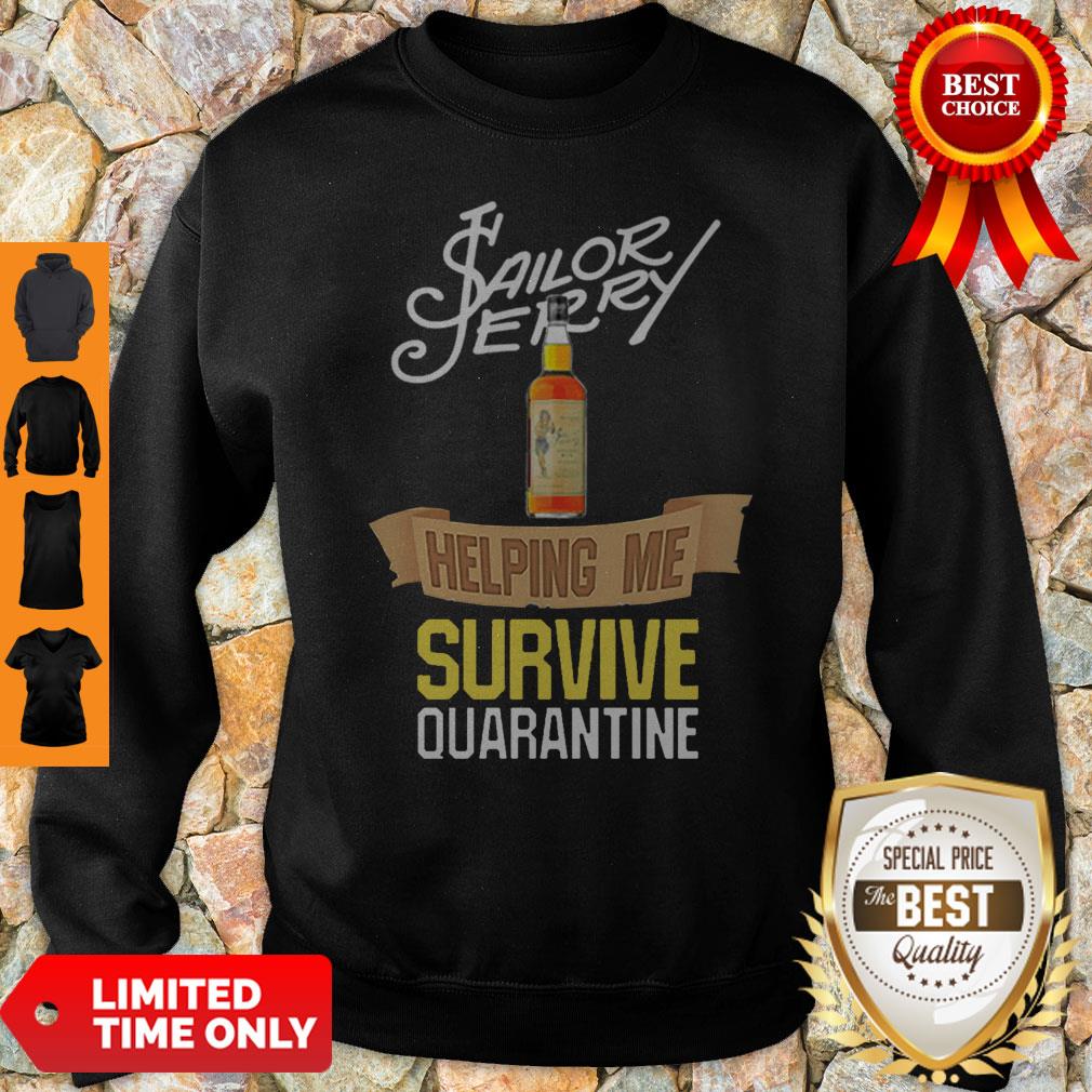 Official Sailor Jerry Helping Me Survive Quarantine Shirt - Image 5