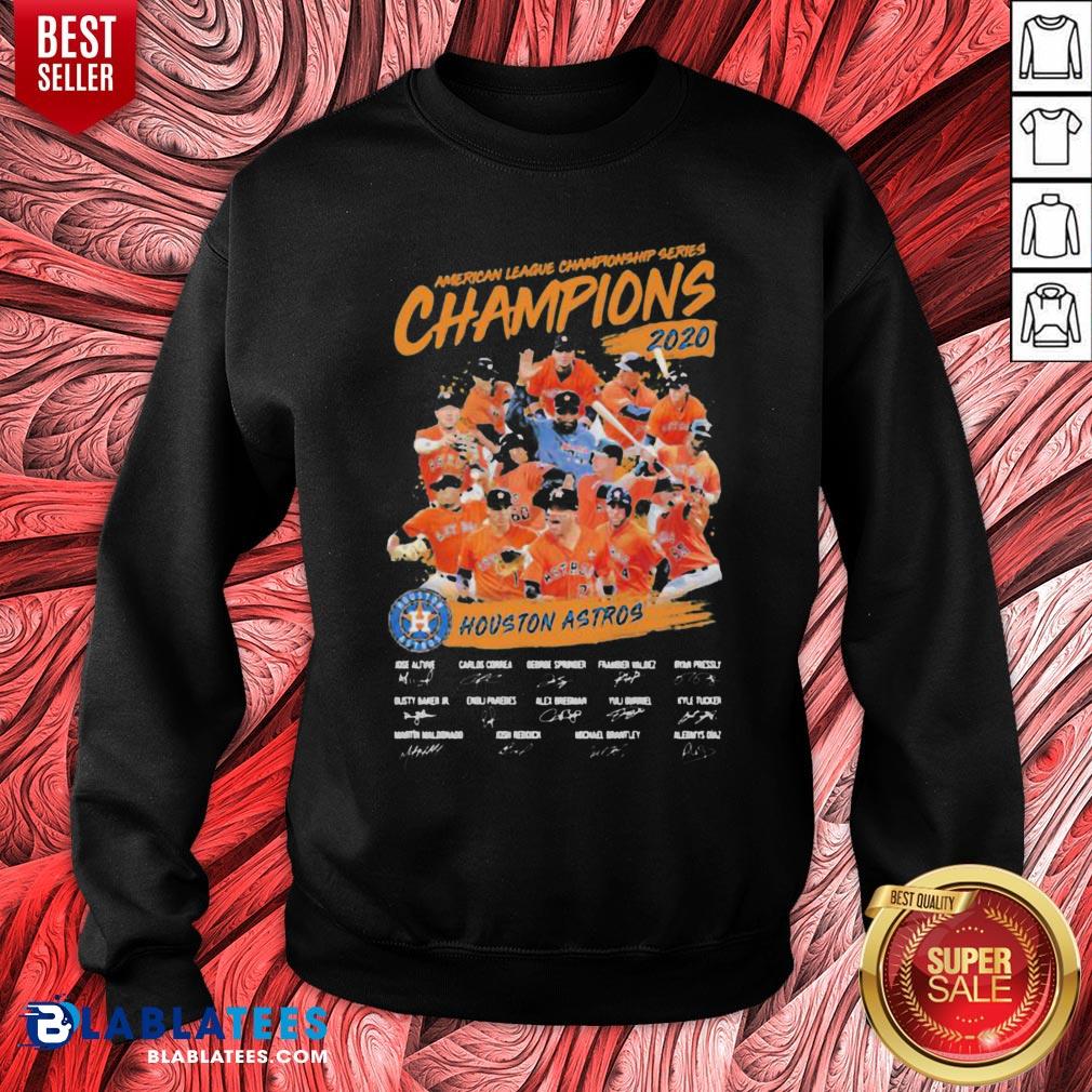 Hot American League Championship Series Champions Houston Astros Signatures Shirt - Image 4