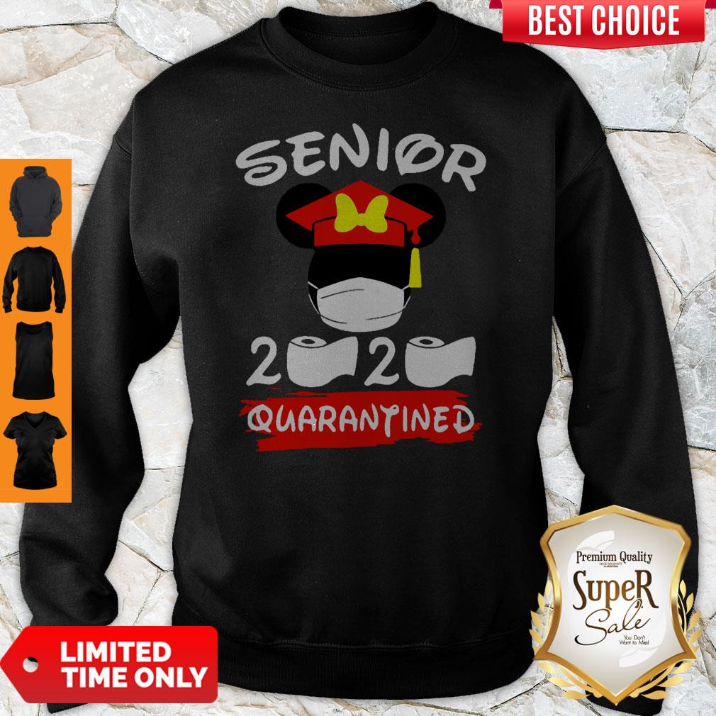 Official Minnie Mouse Mask Senior 2020 Quarantined Coronavirus Shirt - Image 5