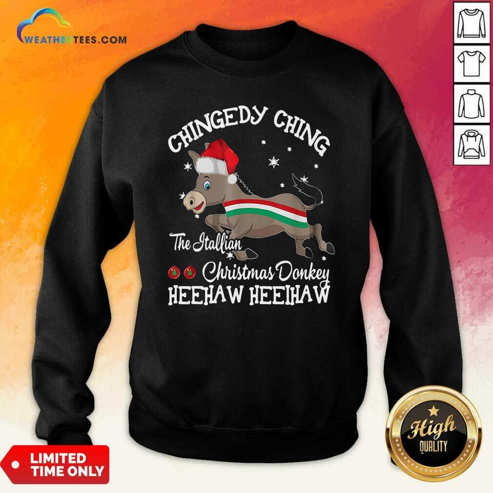 Nice Chingedy Ching Dominick The Christmas Donkey Hee Haw Hee Haw Shirt - Image 5