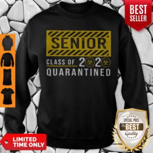 Alternative view of Pretty Senior Class Of The Quarantined Sign Shirt