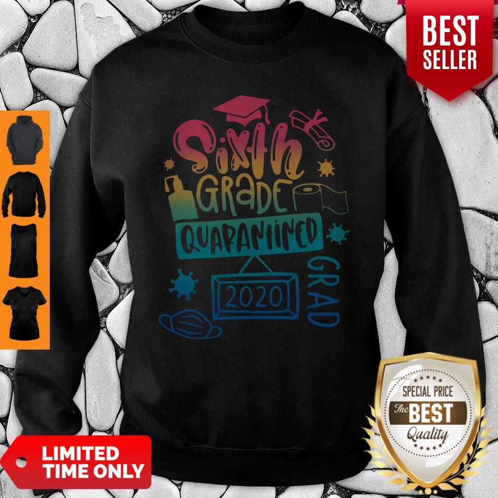 Official Sixth Grade Grad Quarantined 2020 Shirt - Image 4