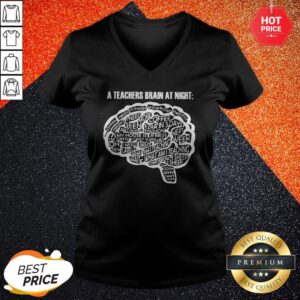 Alternative view of Sweet A Teachers Bbrain At Night Shirt