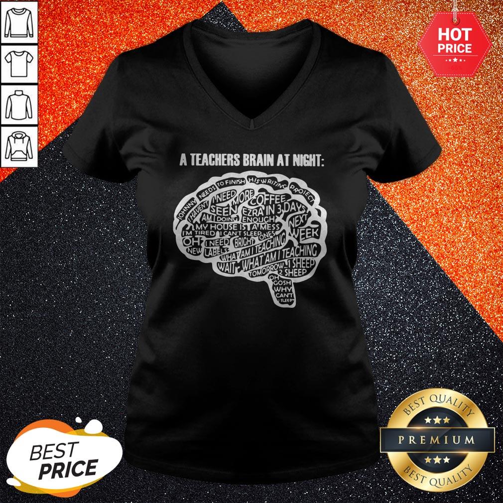 Sweet A Teachers Bbrain At Night Shirt - Image 2