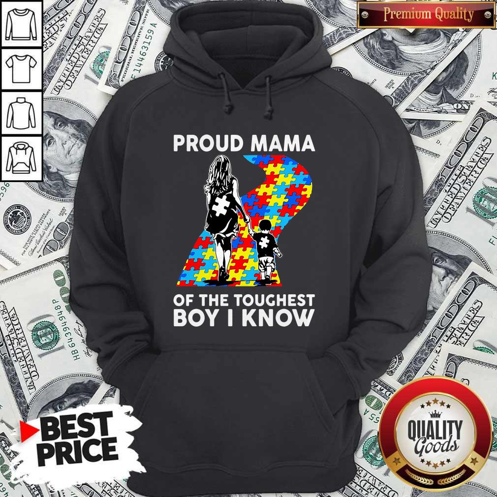 Sweet Autism Proud Mama Of The Toughest Boy I Know Shirt - Image 5