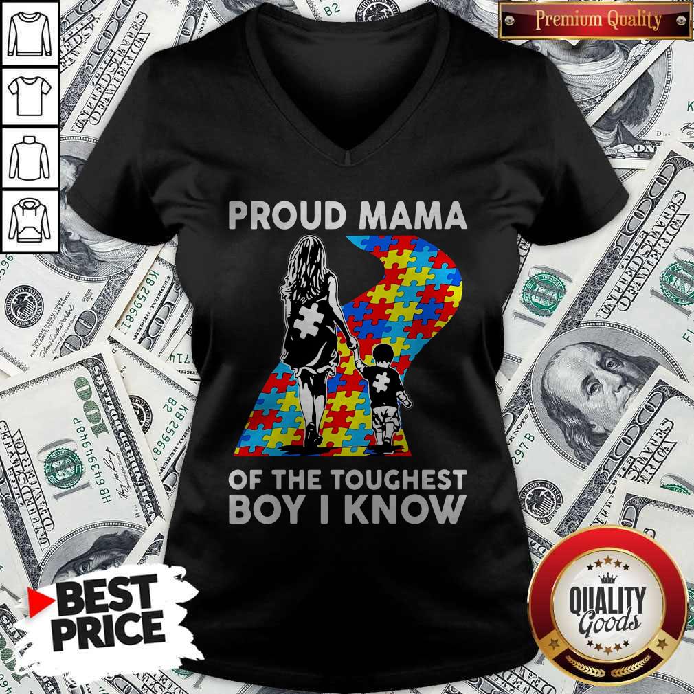 Sweet Autism Proud Mama Of The Toughest Boy I Know Shirt - Image 2