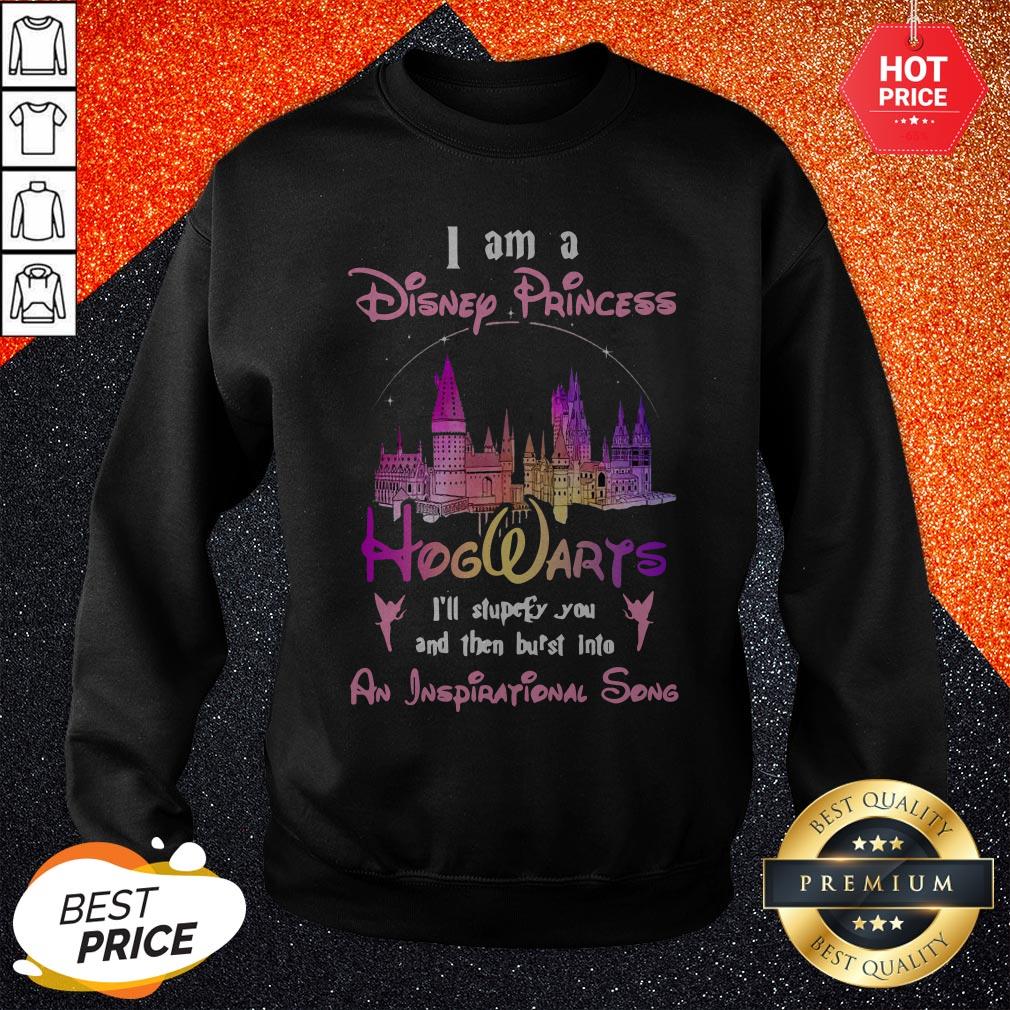 Sweet I Am A Disney Princess At Hogwarts I’ll Stupefy You Shirt - Image 4