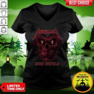 Alternative view of Sweet Skull Metallica Arizona State Sun Devil Shirt