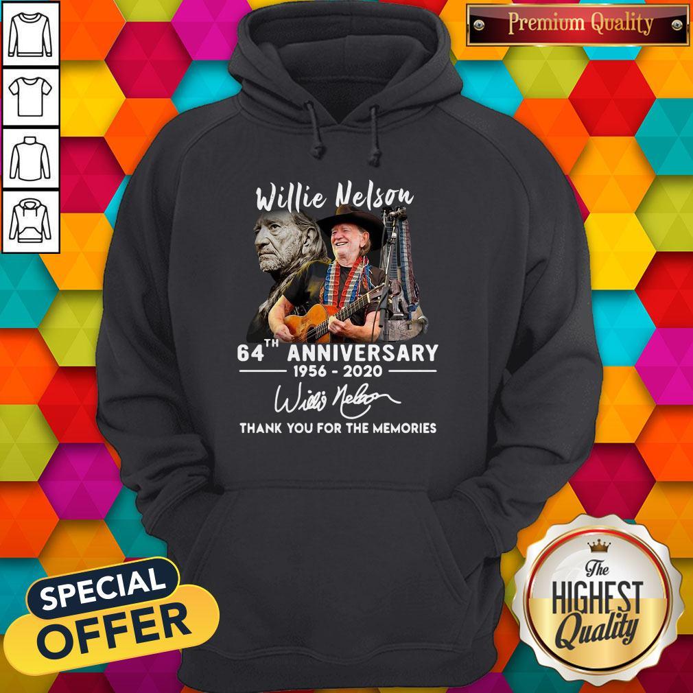 Sweet Willie Nelson 64th Anniversary 1956 2020 Thank You For The Memories Shirt - Image 5