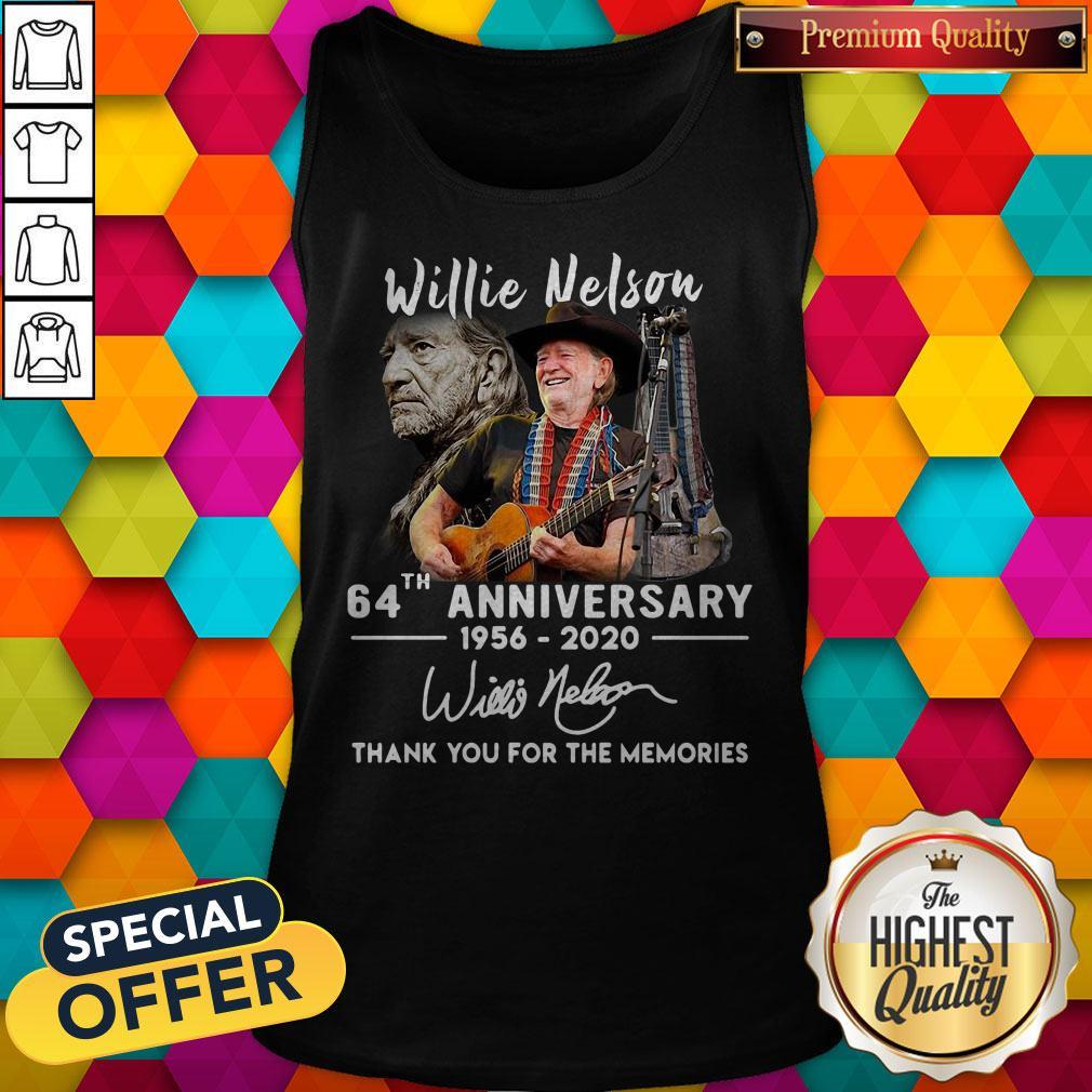 Sweet Willie Nelson 64th Anniversary 1956 2020 Thank You For The Memories Shirt - Image 3