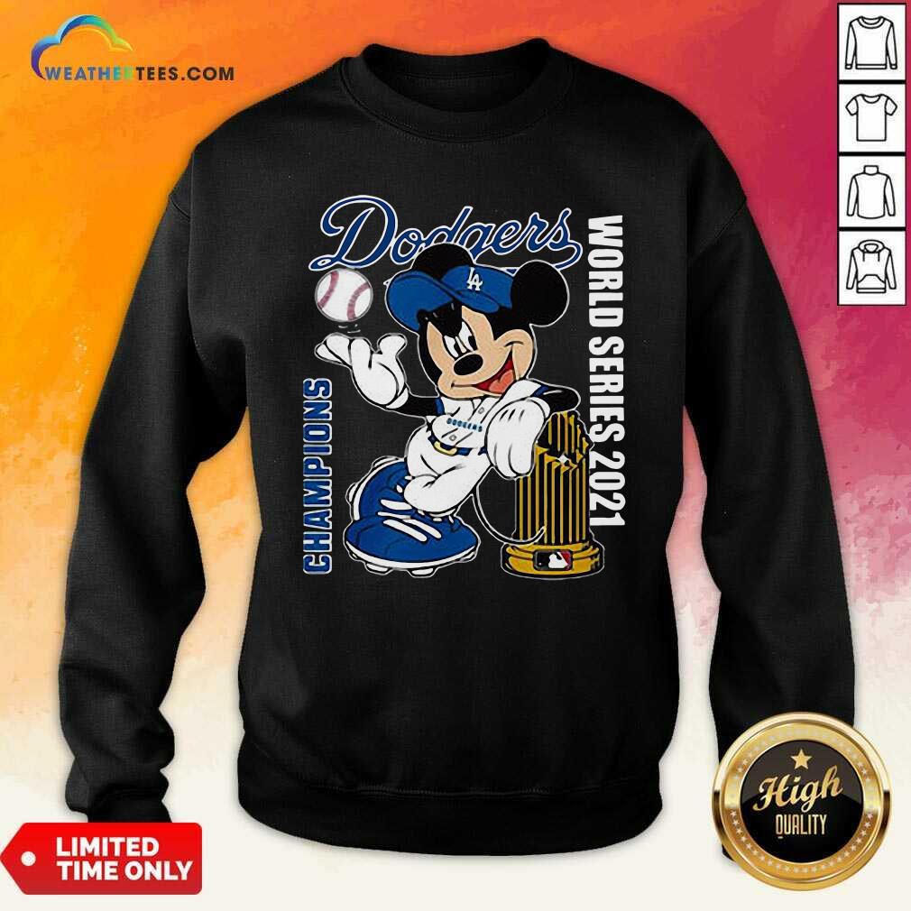Sweety Mickey Mouse Los Angeles Dodgers Champions World Series 2021 Shirt - Image 3