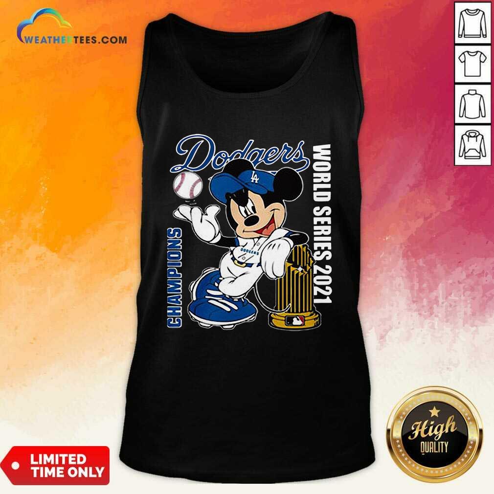 Sweety Mickey Mouse Los Angeles Dodgers Champions World Series 2021 Shirt - Image 4