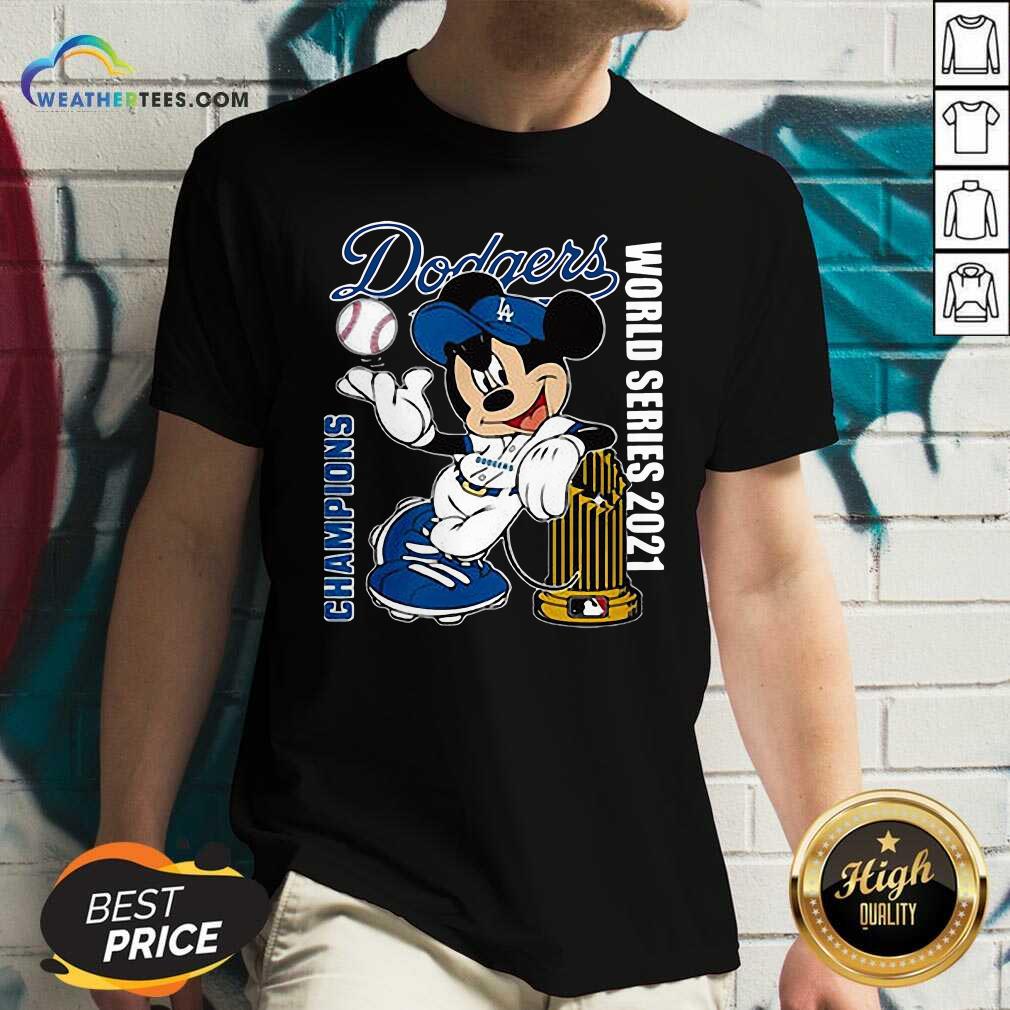 Sweety Mickey Mouse Los Angeles Dodgers Champions World Series 2021 Shirt - Image 5